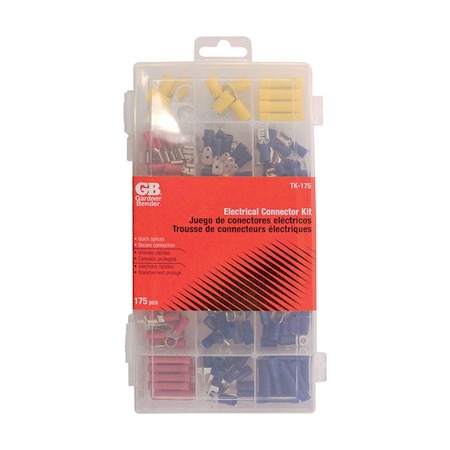 Gardner Bender Gardner Bender 22-10 Ga. Insulated Wire Terminal and Connector Kit Multicolored 175 pk TK-175